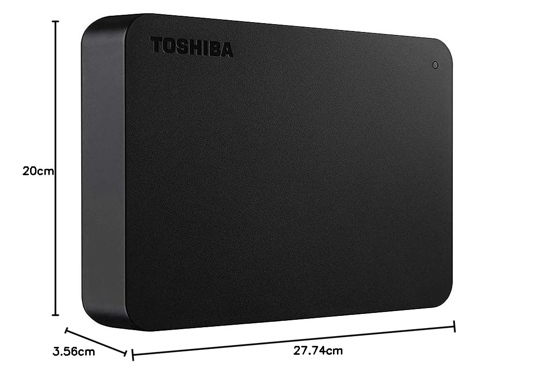 HD Externo Portátil Toshiba Canvio Basics 2TB Preto USB 3.0